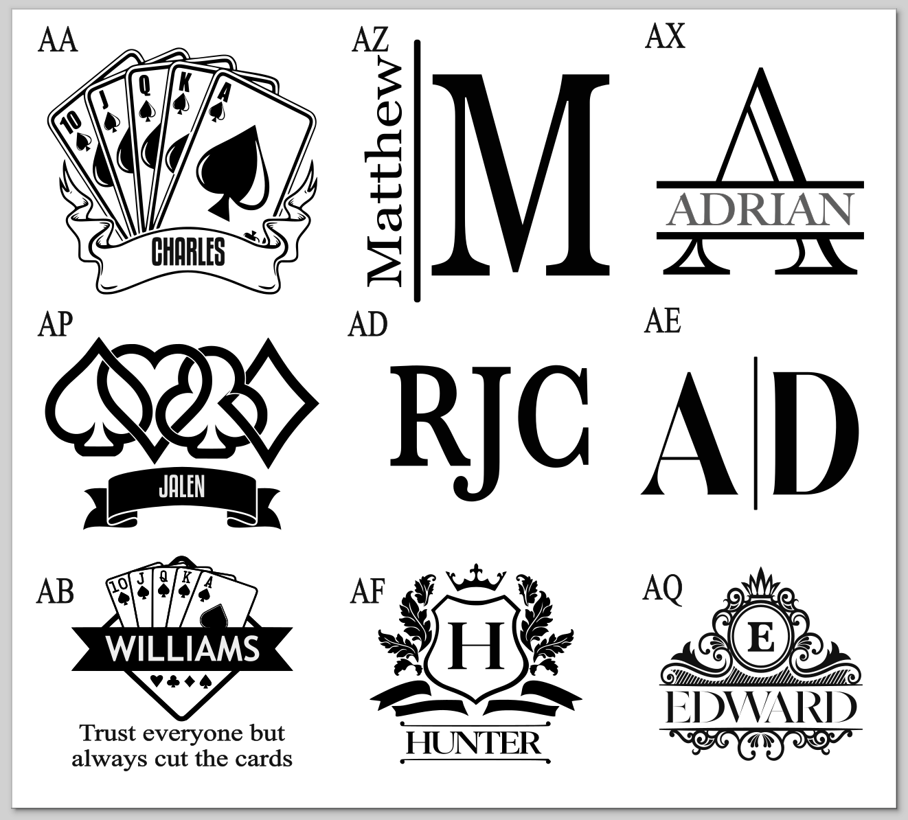 Personalized Poker Chip Set