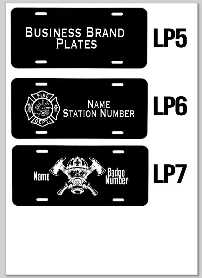 Custom Laser Engraved Black License Plate | Personalized Car Gift & Business Branding