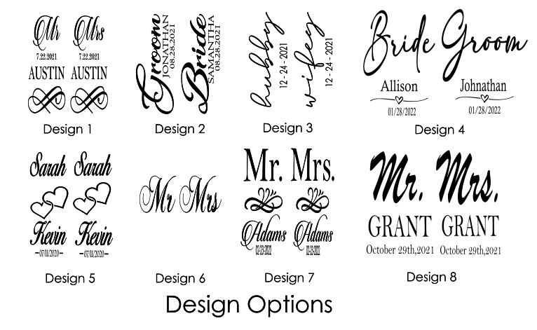 Bride & Groom Wedding Champagne Glasses