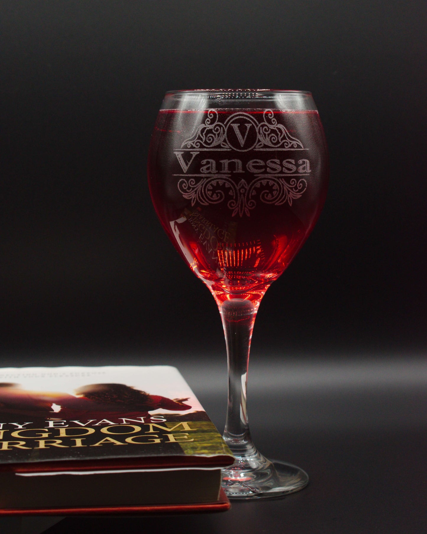 Personalized Red Wine Glass