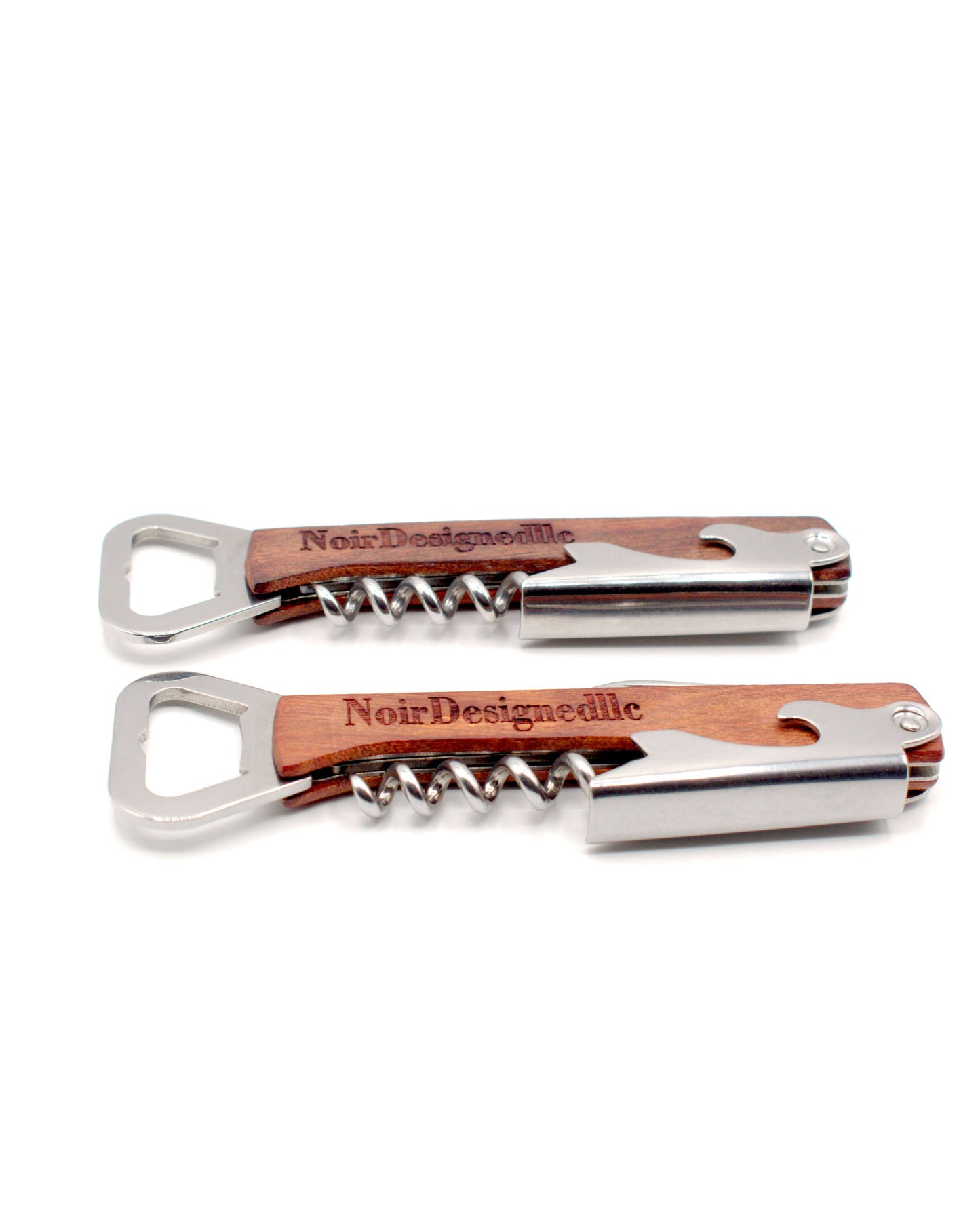 Wooden Bottle Opener & Corkscrew