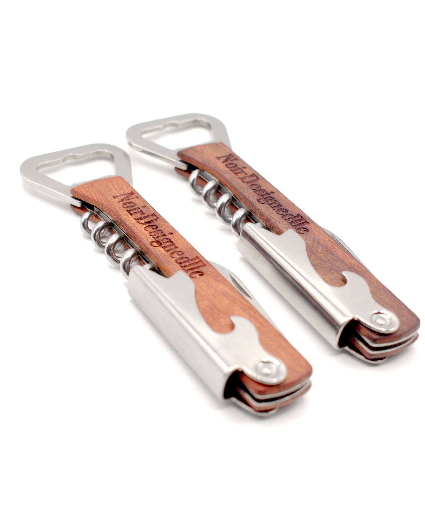 Wooden Bottle Opener & Corkscrew