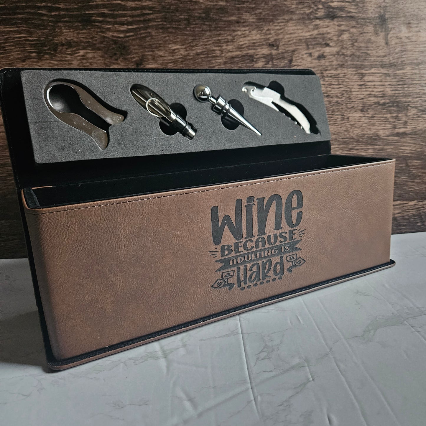 Leather Wine Gift Box