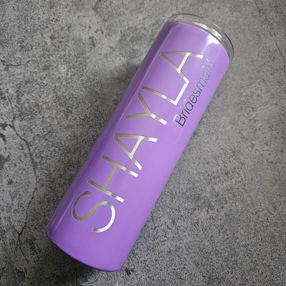 Customized Bridesmaid 20 oz Skinny Tumbler