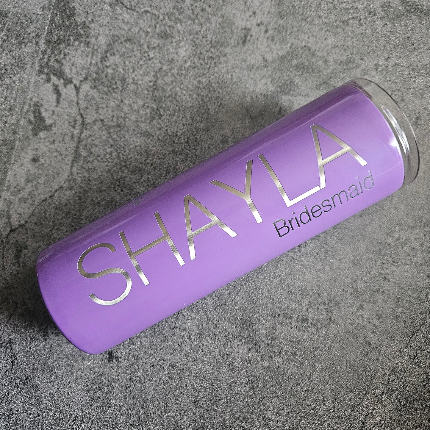 Customized Bridesmaid 20 oz Skinny Tumbler