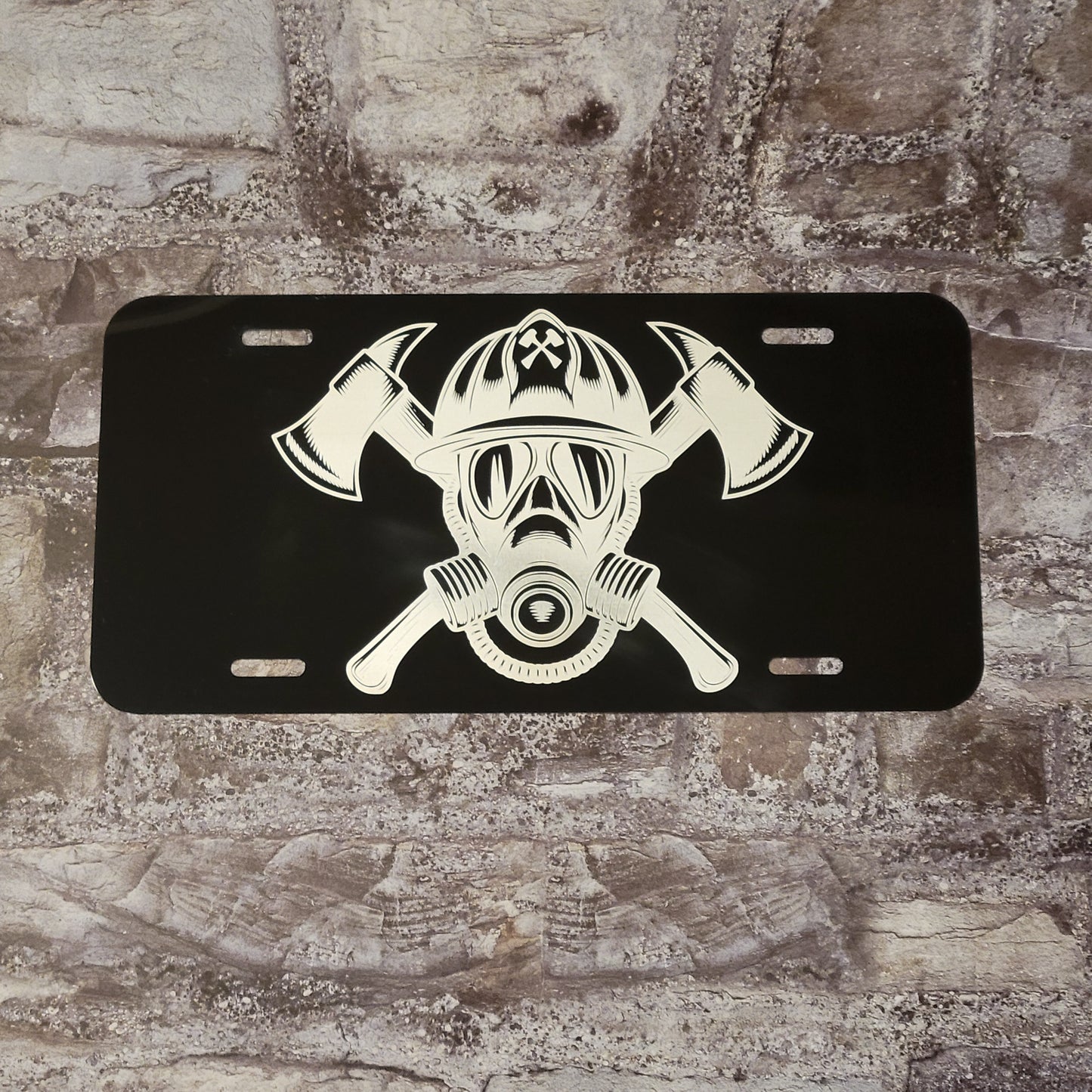 Custom Laser Engraved Black License Plate | Personalized Car Gift & Business Branding