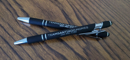 Soft Touch Engraved Pens with Stylus