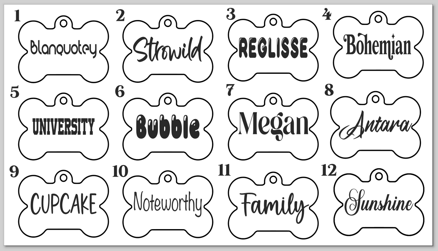 Aluminum Pet Tags