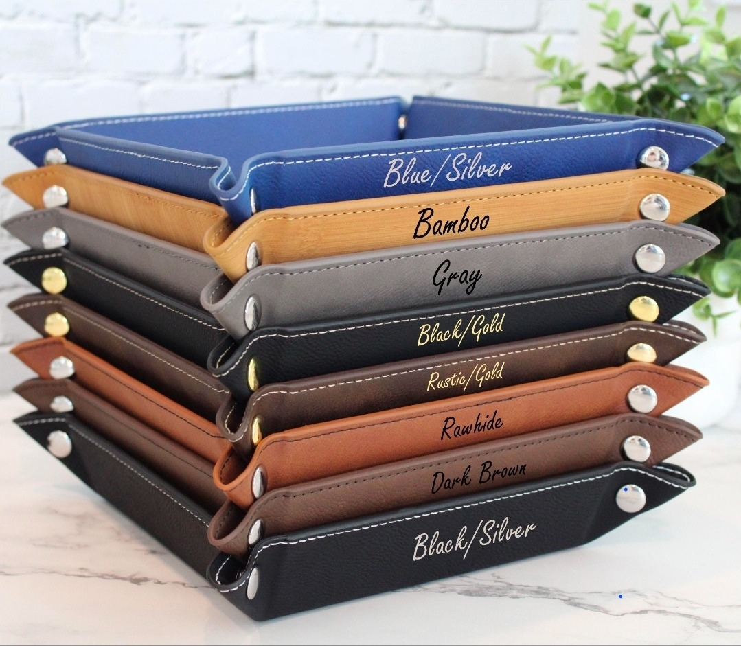 Leatherette Valet Trays