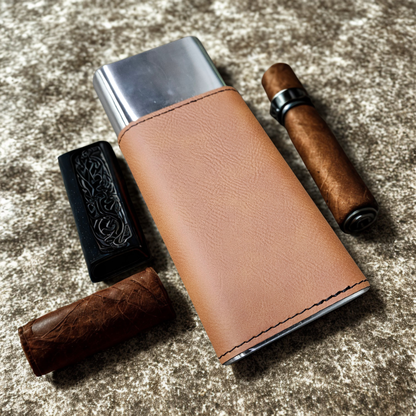 Leatherette Cigar Case with Cutter
