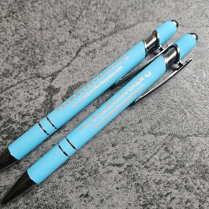 Soft Touch Engraved Pens with Stylus
